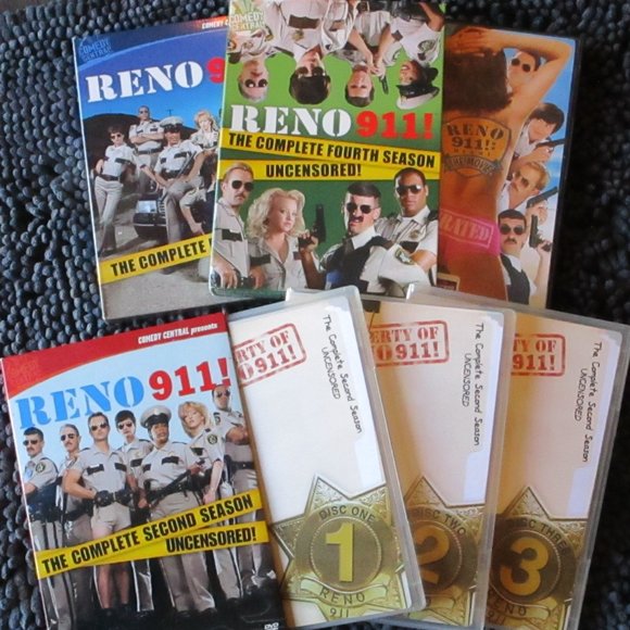 Reno 911 TV Series Fan Pack. Seasons 1, 2, 4 & The Miami Movie Unrated. - Picture 6 of 8